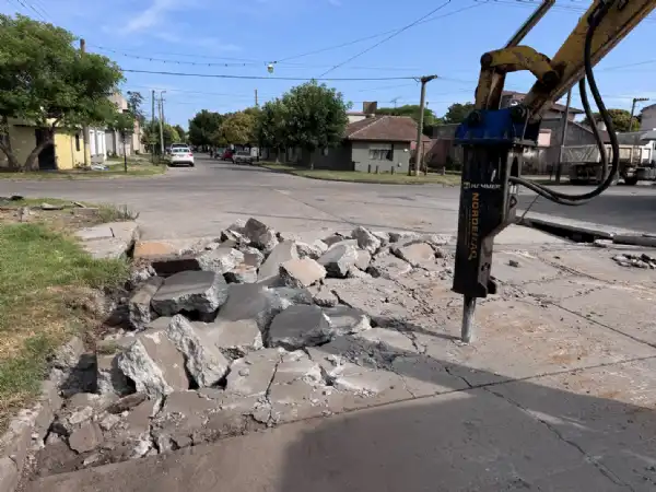 Balcarce. Nueva obra de pavimento en Balcarce afecta el tránsito