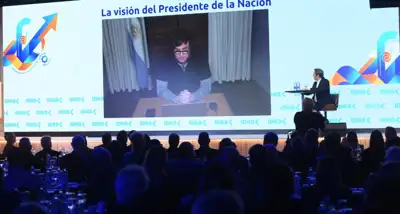 Coloquio IDEA en Mar del Plata: Milei y Lacalle Pou
