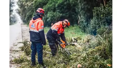 Defensa Civil sigue trabajando tras levantar alerta por tormentas y viento