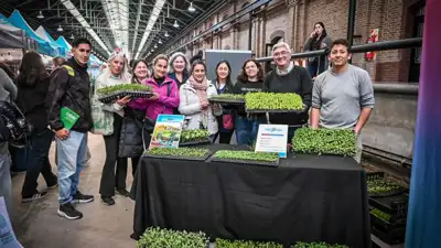 El Ministro Rodríguez entrega plantines para la quinta temporada de Huertas Urbanas