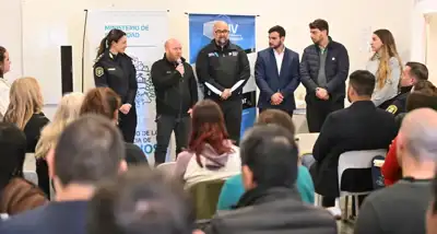 Estudiantes del IUV realizan jornada interdisciplinaria sobre seguridad en Coronel Vidal