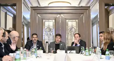 Kicillof se reunió en Nueva York con empresarios y fondos de inversión